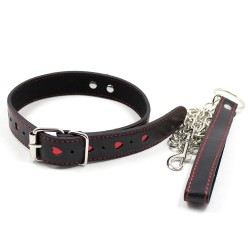 red heart o ring collar