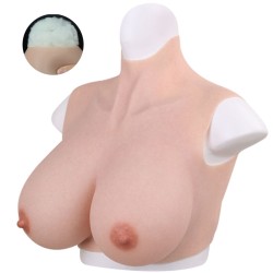 breastplates crossdresser fake tits cotton