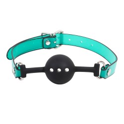 leather soft silicone mouth ball gag