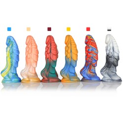 unicorn lifelike silicone dildo colorful