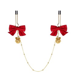 bow bell u shape nipple clip chain