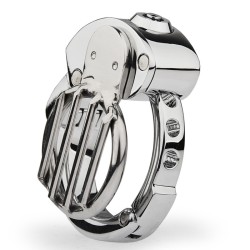 plate cage chastity device adjustable ring