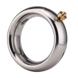 electric shock lead me stainless steel cock ring